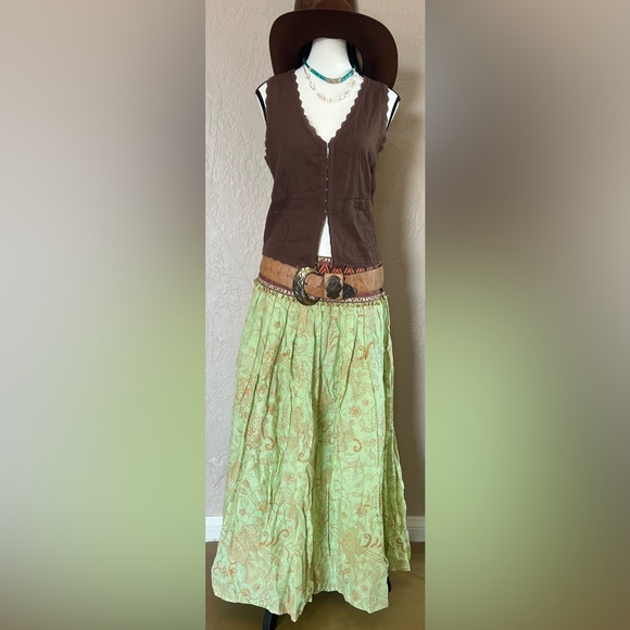 For The Republic India Romance Maxi Skirt - Picture 1 of 7
